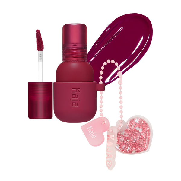 【保証書付】 - Charm Jelly Lip Beauty Kaja | Stain Keychain Glazed Blush & 口紅